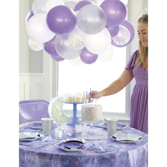 Paarse Servetten Galaxy 16st van Unique koop je bij Partywinkel