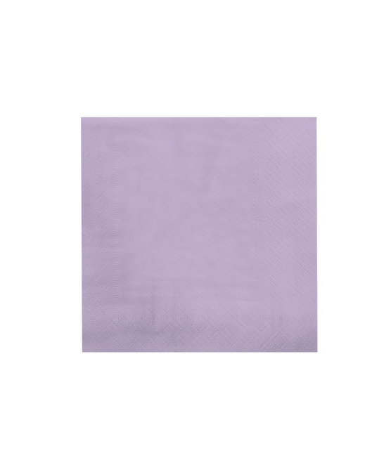 Paarse Servetten Pastel 16,5cm 8st van Paper Dreams koop je bij Partywinkel