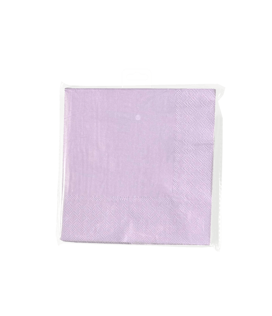 Paarse Servetten Pastel 16,5cm 8st van Paper Dreams koop je bij Partywinkel