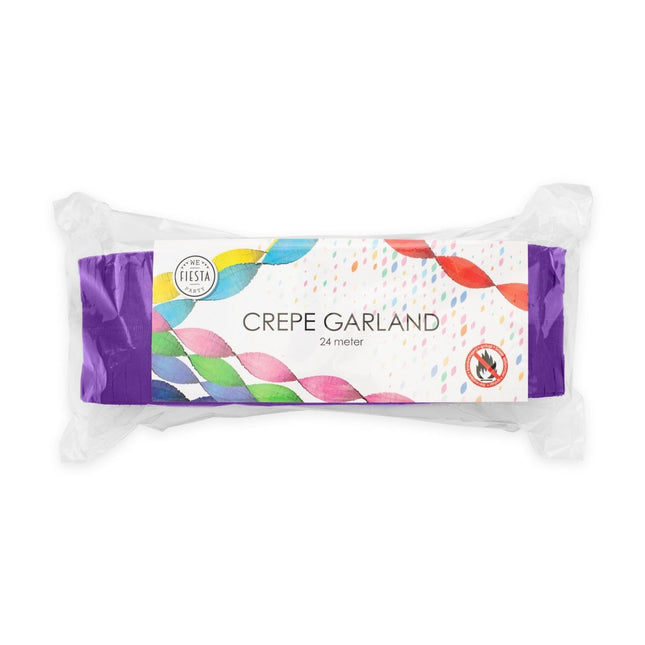 Paarse Slingers Crepe 24m van WeFiesta koop je bij Partywinkel