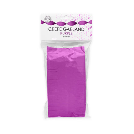 Paarse Slingers Crepe 6m van WeFiesta koop je bij Partywinkel