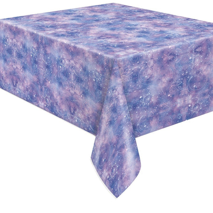 Paarse Tafelkleed Galaxy van Unique koop je bij Partywinkel