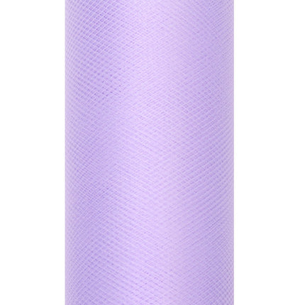 Paarse Tule Rol 15cm 9m van Partydeco koop je bij Partywinkel
