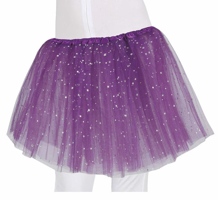 Paarse Tutu Sterren 30cm van Fiestas Guirca koop je bij Partywinkel