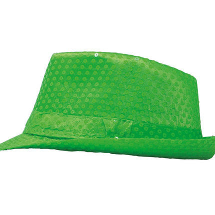Pailletten Hoed Neongroen van Fiestas Guirca koop je bij Partywinkel