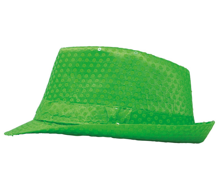 Pailletten Hoed Neongroen van Fiestas Guirca koop je bij Partywinkel