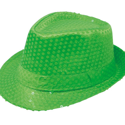 Pailletten Hoed Neongroen van Fiestas Guirca koop je bij Partywinkel