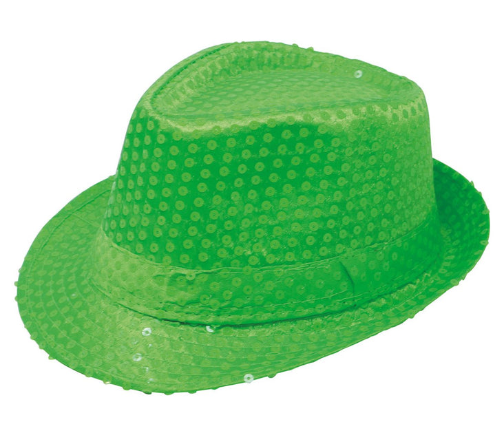 Pailletten Hoed Neongroen van Fiestas Guirca koop je bij Partywinkel