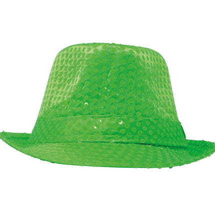 Pailletten Hoed Neongroen van Fiestas Guirca koop je bij Partywinkel
