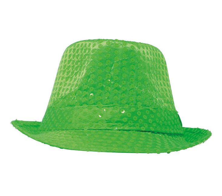 Pailletten Hoed Neongroen van Fiestas Guirca koop je bij Partywinkel