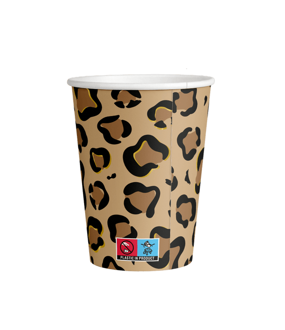Panter Bekers 9cm 8st van Paper Dreams koop je bij Partywinkel
