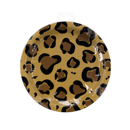 Panter Borden 23cm 8st van Paper Dreams koop je bij Partywinkel