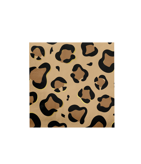 Panter Servetten 16cm 16st van Paper Dreams koop je bij Partywinkel