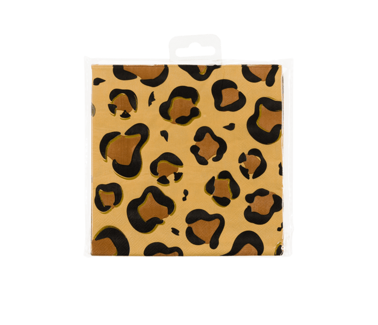 Panter Servetten 16cm 16st van Paper Dreams koop je bij Partywinkel