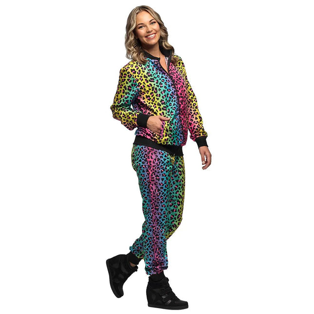 Panter Trainingspak Fout Dames Gekleurd van Boland koop je bij Partywinkel