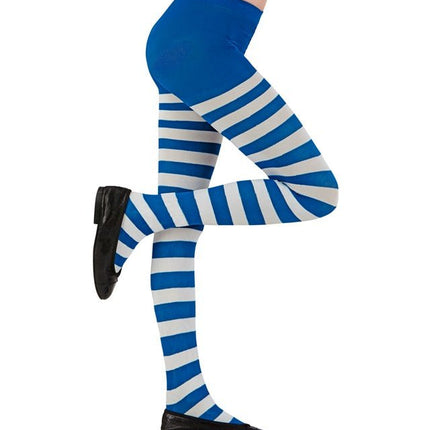 PANTY BLAUW/WIT GESTREEPT van Widmann koop je bij Partywinkel