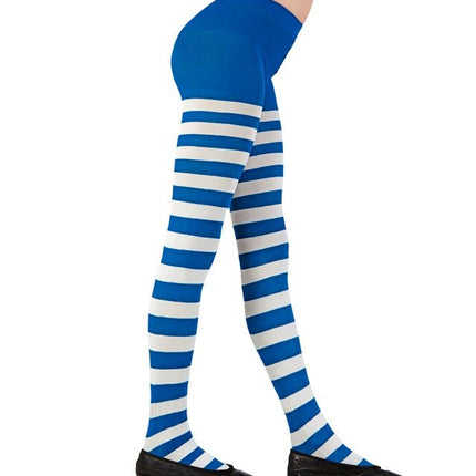 PANTY BLAUW/WIT GESTREEPT van Widmann koop je bij Partywinkel