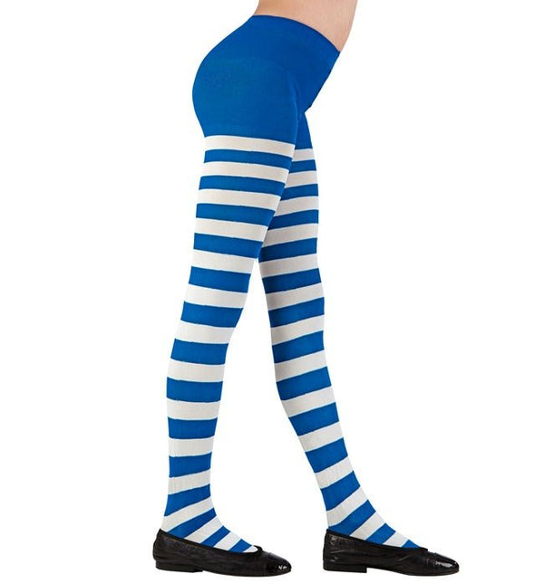 PANTY BLAUW/WIT GESTREEPT van Widmann koop je bij Partywinkel