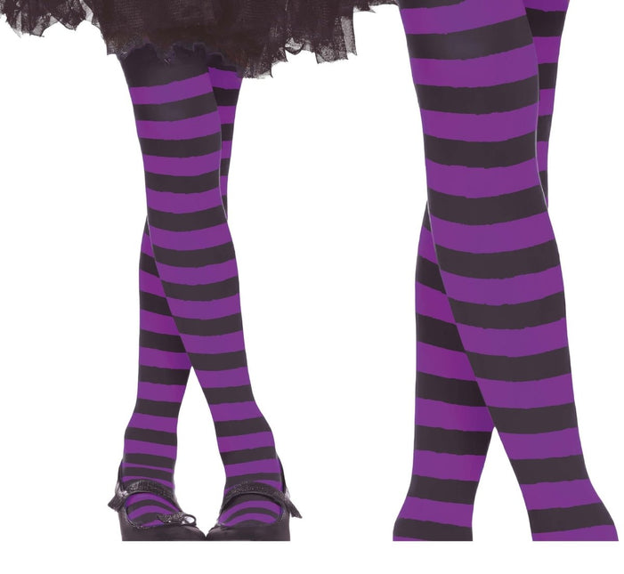 Panty Kind Zwart Lila Gestreept van Fiestas Guirca koop je bij Partywinkel