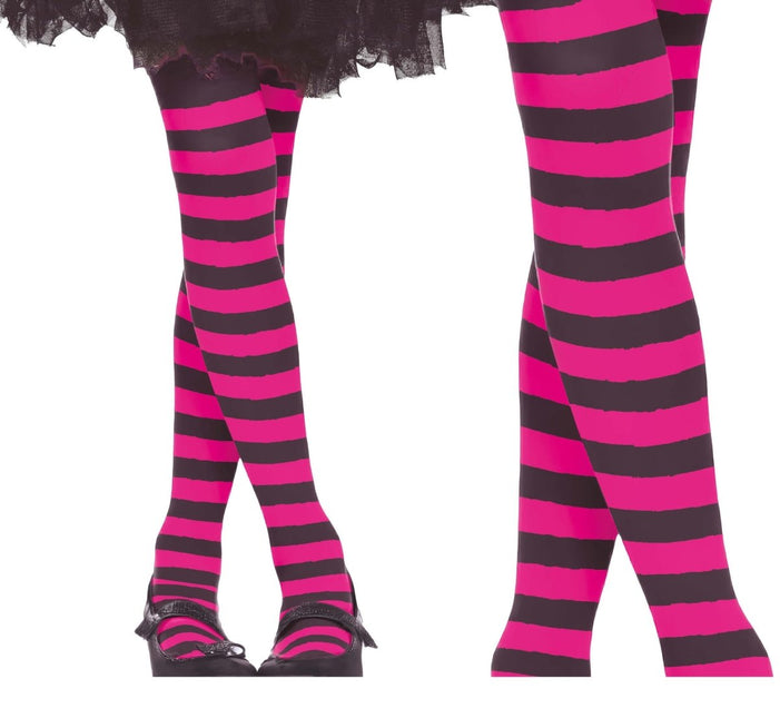 Panty Kind Zwart Roze Gestreept van Fiestas Guirca koop je bij Partywinkel