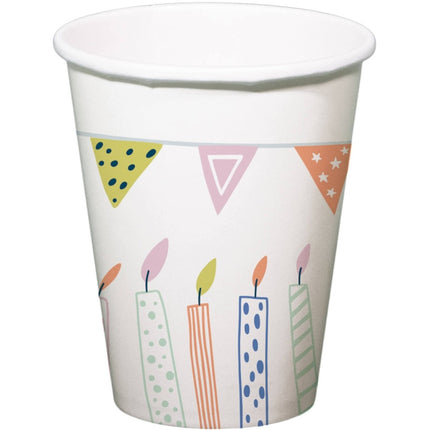 Papieren Bekers - Party Green - 250 ml - 10 stuks van Folat koop je bij Partywinkel