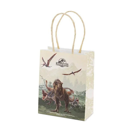 Papieren cadeauzakjes met Jurassic World - thema, 12x15,5x6 cm van Partydeco koop je bij Partywinkel