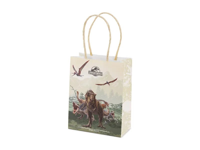 Papieren cadeauzakjes met Jurassic World - thema, 12x15,5x6 cm van Partydeco koop je bij Partywinkel