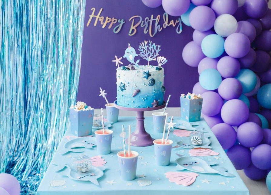 Papieren Rietjes Lila 19,5cm 10st van Partydeco koop je bij Partywinkel