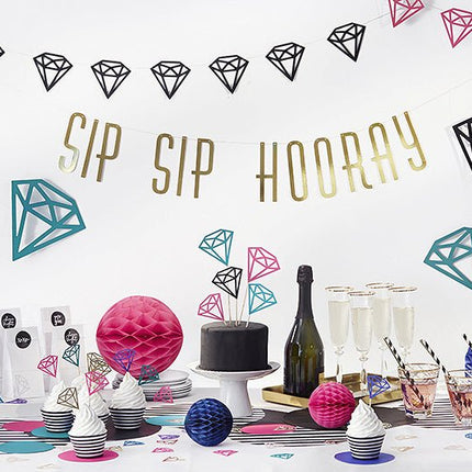 Papieren Rietjes Zwart Wit 19,5cm 10st van Partydeco koop je bij Partywinkel
