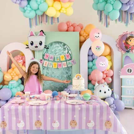 Papieren tafelkleed Gabby's Dollhouse, mix, 180 x 120 cm van Partydeco koop je bij Partywinkel