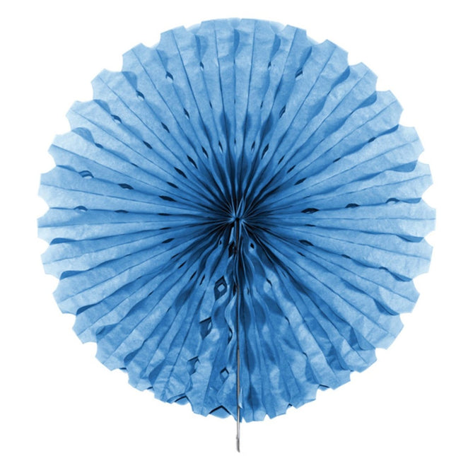 Papieren Waaier Lichtblauw 45cm van Folat koop je bij Partywinkel