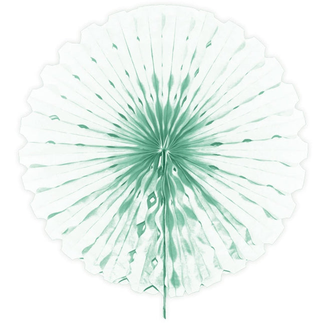 Papieren Waaier Mint Groen 45cm van Folat koop je bij Partywinkel