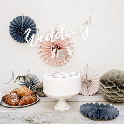 Papieren Waaiers Gekleurde Set 14 - 38cm 3 delig van Partydeco koop je bij Partywinkel