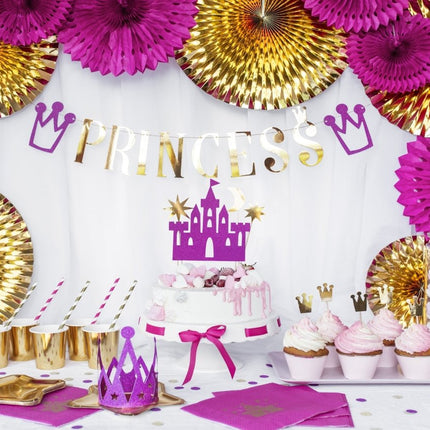 Papieren Waaiers Goud Set 23 - 40cm 3 delig van Partydeco koop je bij Partywinkel