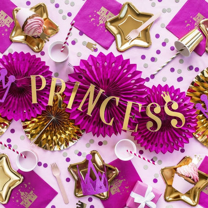 Papieren Waaiers Goud Set 23 - 40cm 3 delig van Partydeco koop je bij Partywinkel