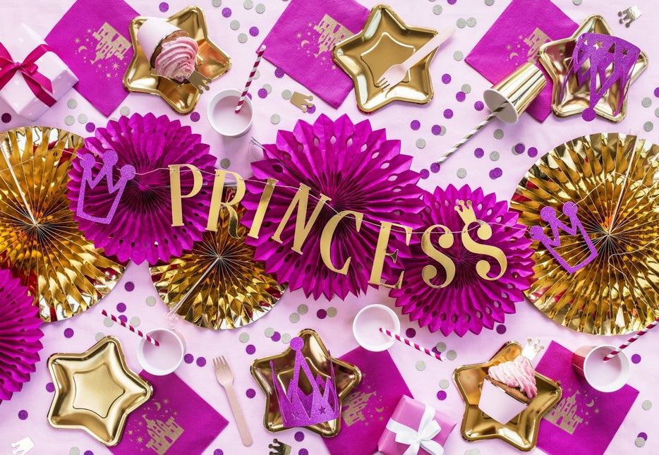 Papieren Waaiers Goud Set 23 - 40cm 3 delig van Partydeco koop je bij Partywinkel