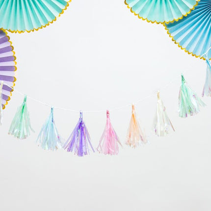 Papieren Waaiers Lila Goud Set 23 - 40cm 3 delig van Partydeco koop je bij Partywinkel