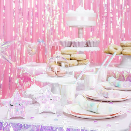 Parelmoer Deurgordijn 2,5m van Partydeco koop je bij Partywinkel