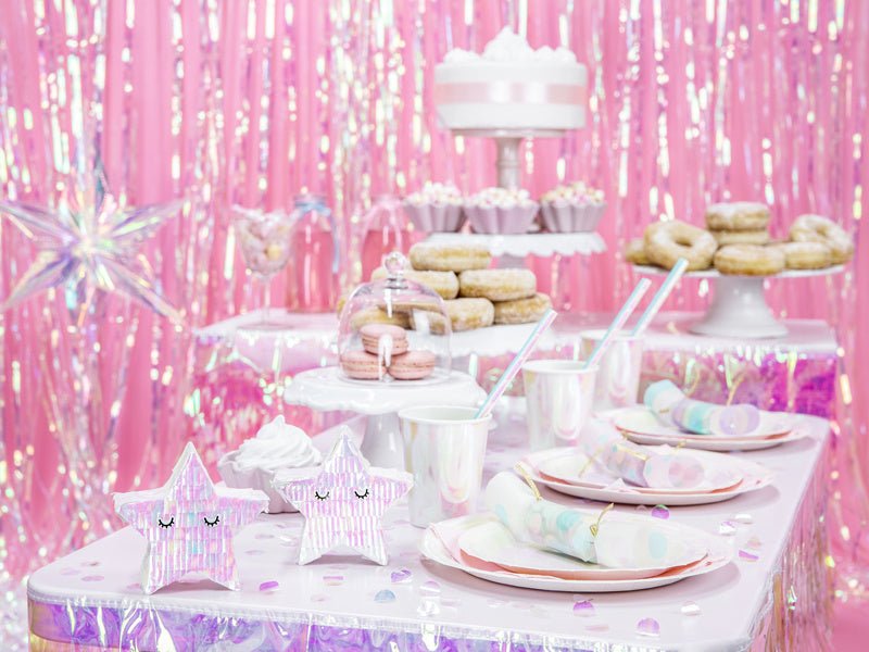 Parelmoer Deurgordijn 2,5m van Partydeco koop je bij Partywinkel