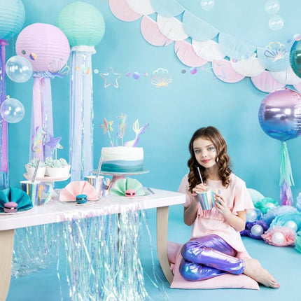Parelmoer Deurgordijn 2,5m van Partydeco koop je bij Partywinkel
