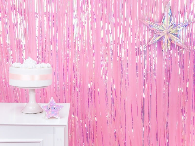 Parelmoer Deurgordijn 2,5m van Partydeco koop je bij Partywinkel