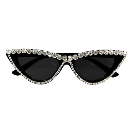 Party Bril Zwart Zilver Glitters van Boland koop je bij Partywinkel
