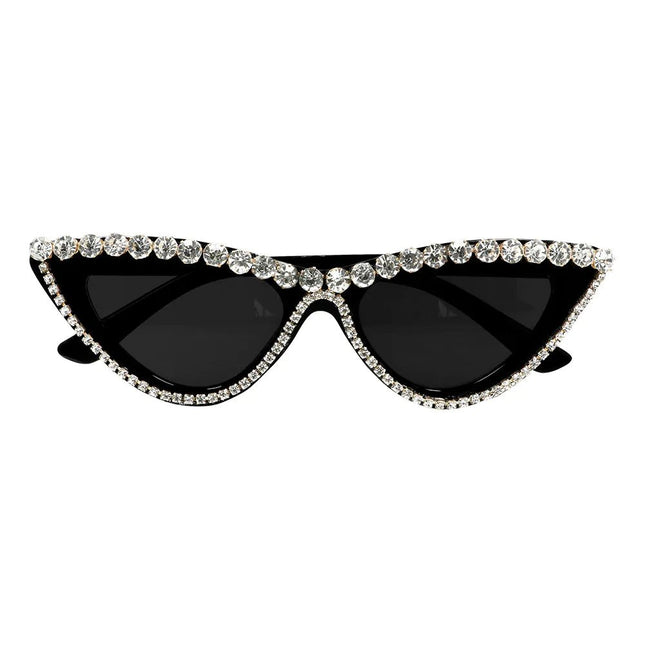 Party Bril Zwart Zilver Glitters van Boland koop je bij Partywinkel