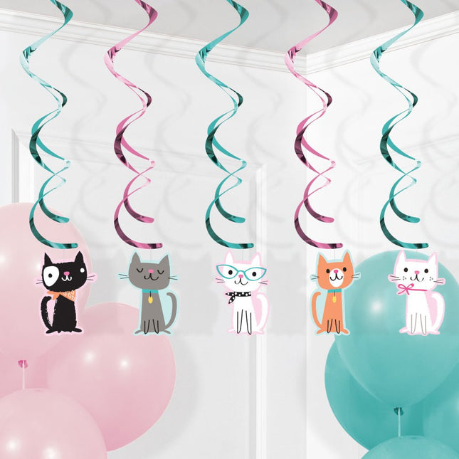 Party Cats Hangdecoratie 5st van Creative Converting koop je bij Partywinkel