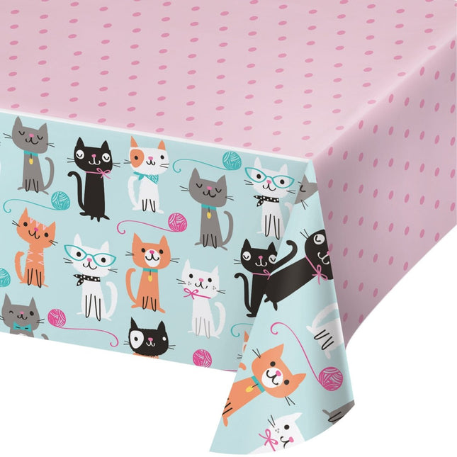 Party Cats Tafelkleed Plastic 2,24m van Creative Converting koop je bij Partywinkel