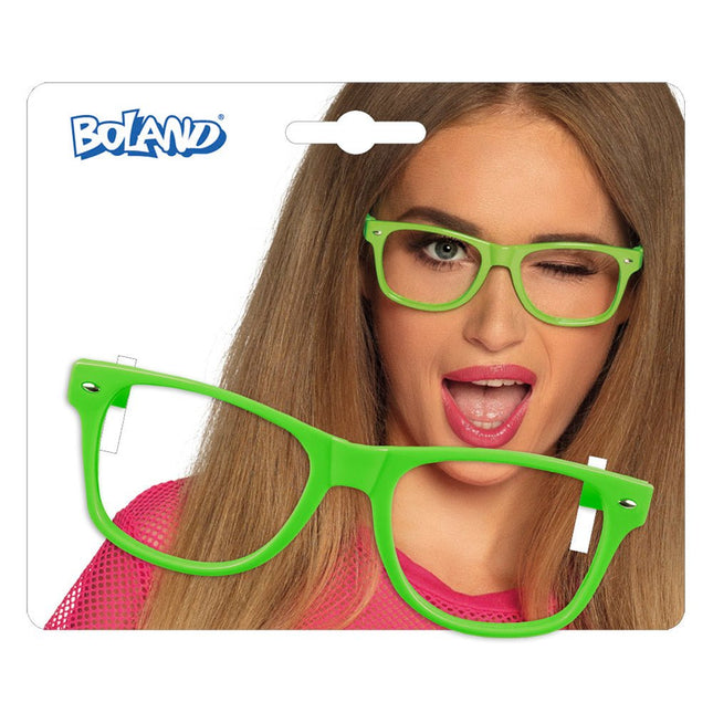 Partybril Neongroen van Boland koop je bij Partywinkel