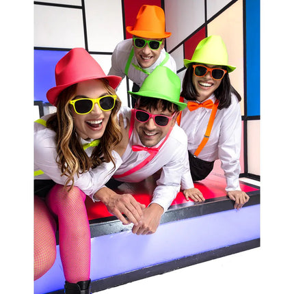 Partybril Pop neonoranje UV van Boland koop je bij Partywinkel