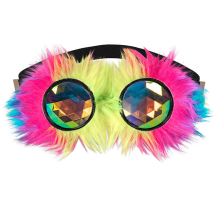 Partybril Rave Gekleurd 18cm van Boland koop je bij Partywinkel