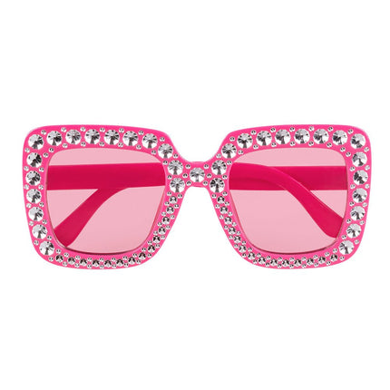 Partybril Roze Glitters van Boland koop je bij Partywinkel