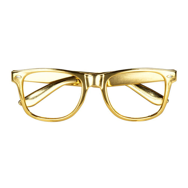Partybrillen Goud Set 3 delig van Boland koop je bij Partywinkel